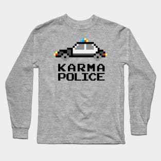 Karma Police - 16-Bit Video Game Cop Car Long Sleeve T-Shirt